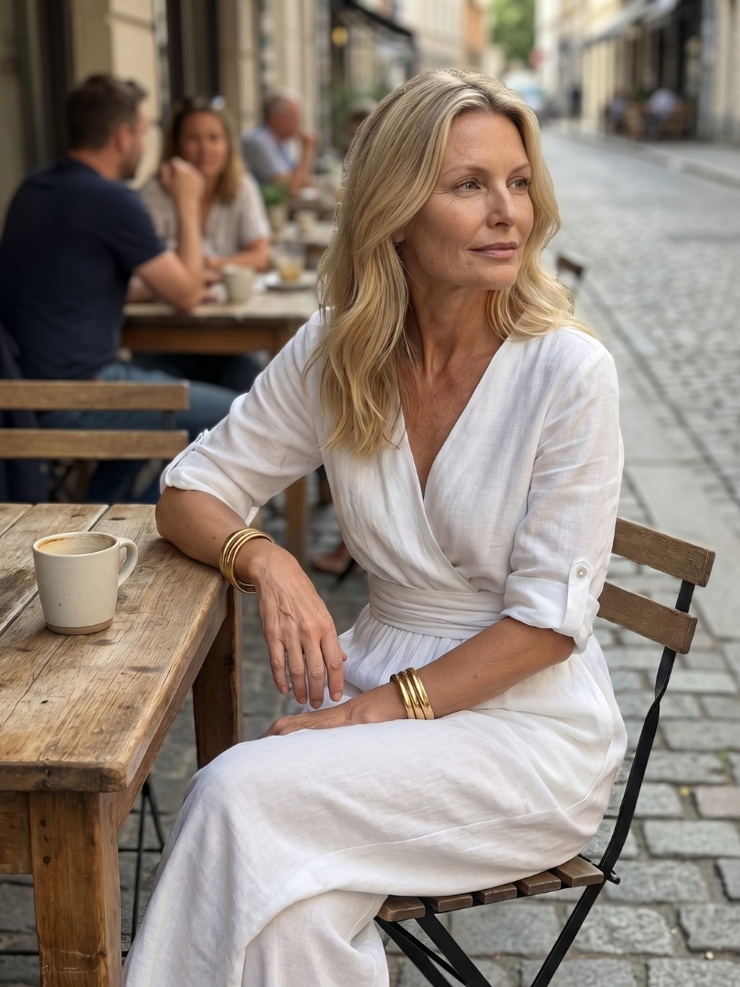 Cross Front Wide Leg Jumpsuit