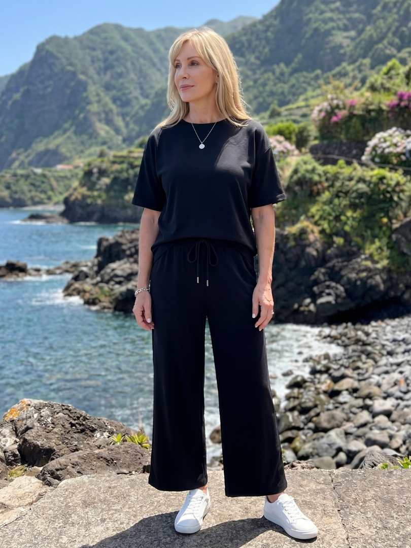 Straight Leg Pants Set