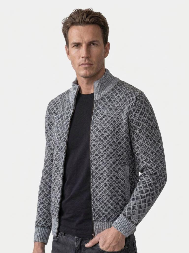 Vintage Jacquard Cardigan