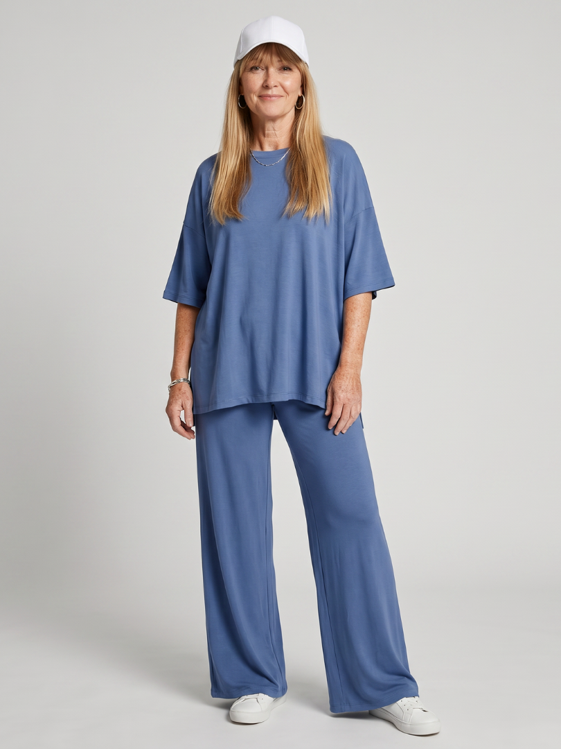 Oversized Top And Wide Leg Set