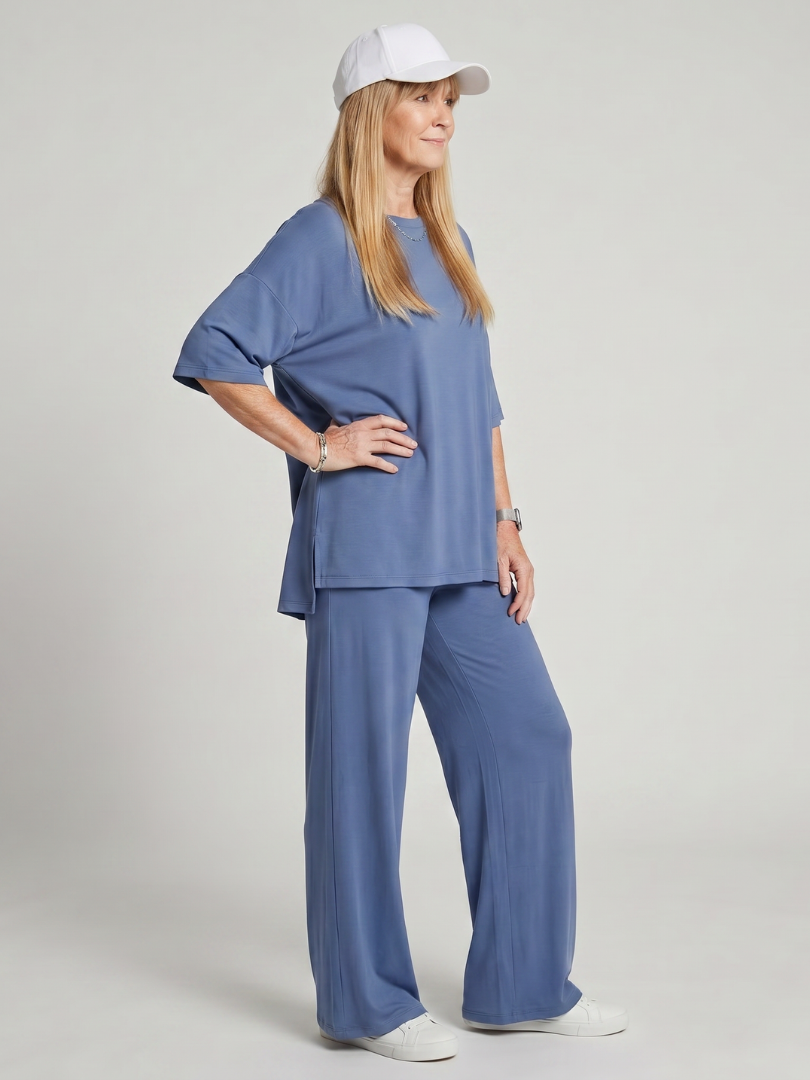 Oversized Top And Wide Leg Set
