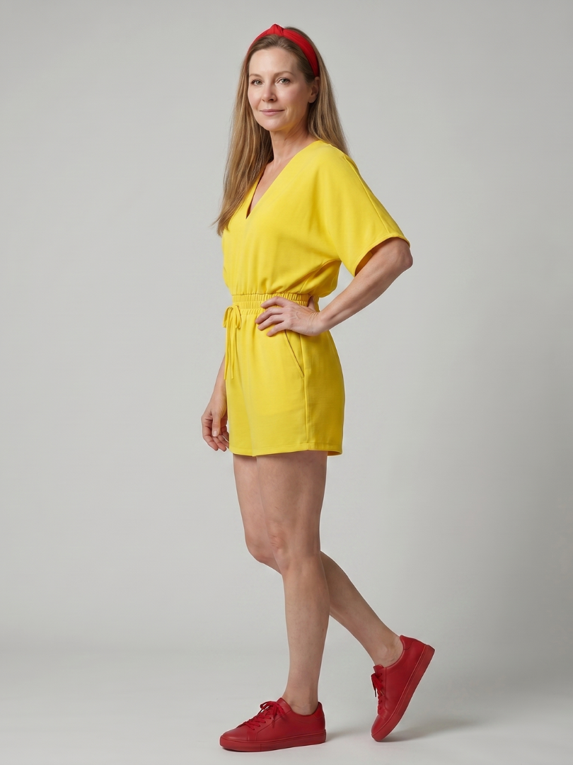 Cold Shoulder Short Sleeve Romper