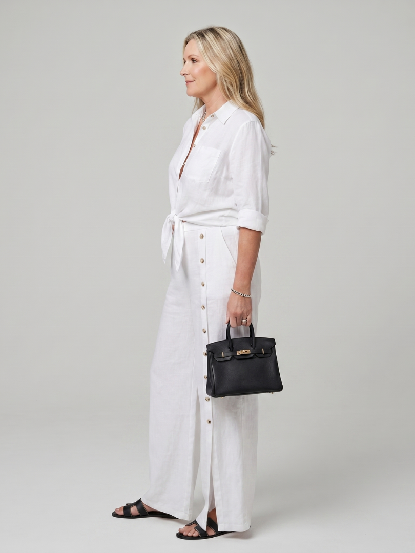 Tie Front Top Set