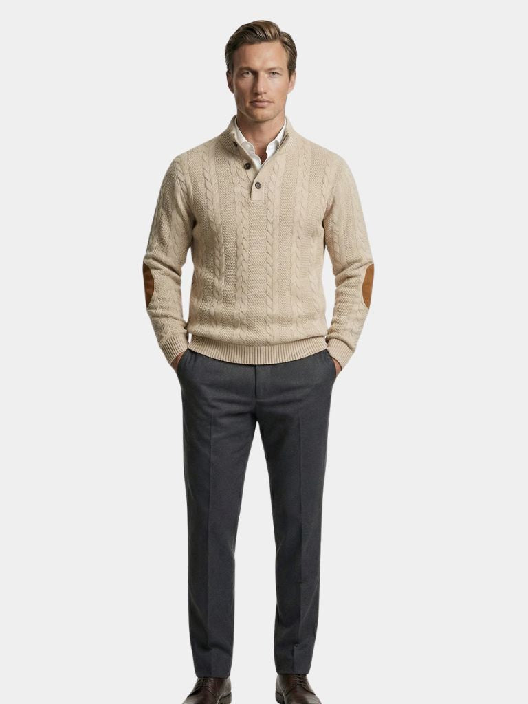 Timberline Long Collar Knit Sweater