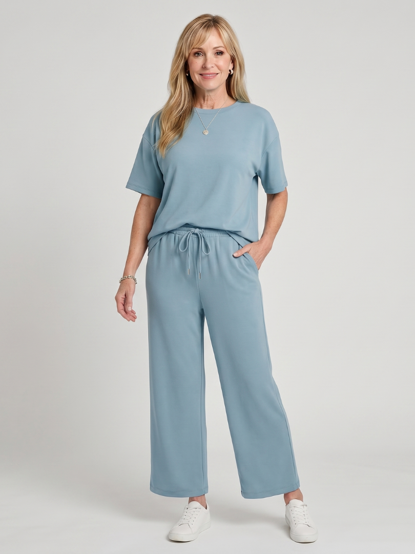 Straight Leg Pants Set