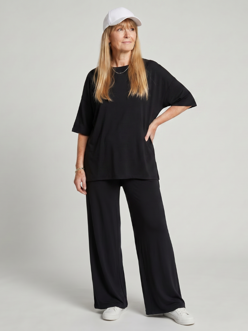 Oversized Top And Wide Leg Set
