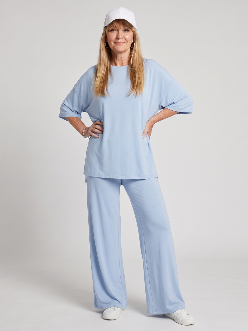 Oversized Top And Wide Leg Set