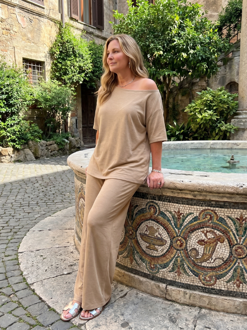 Off Shoulder Top Set