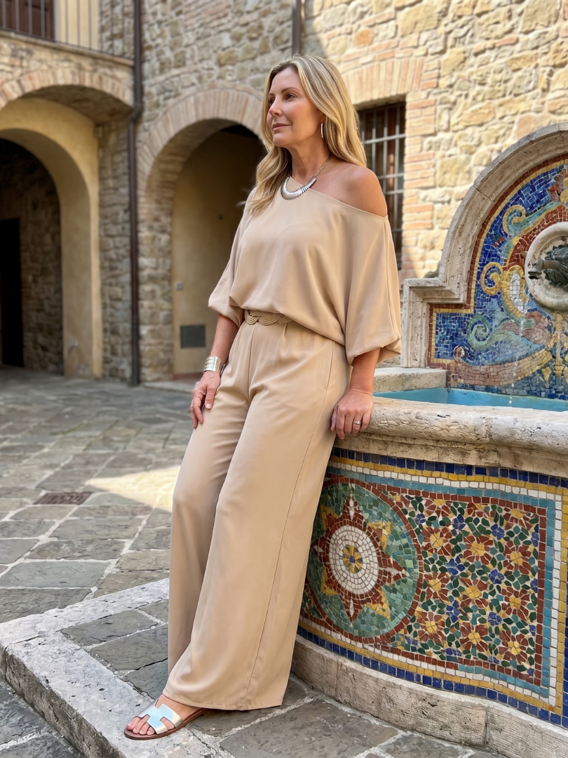 One Shoulder Sleeve Set