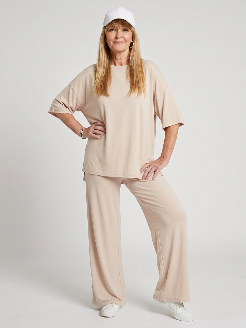 Oversized Top And Wide Leg Set