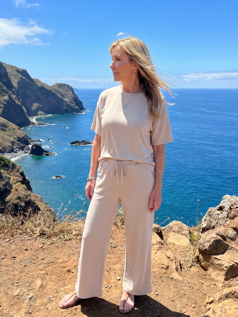 Straight Leg Pants Set
