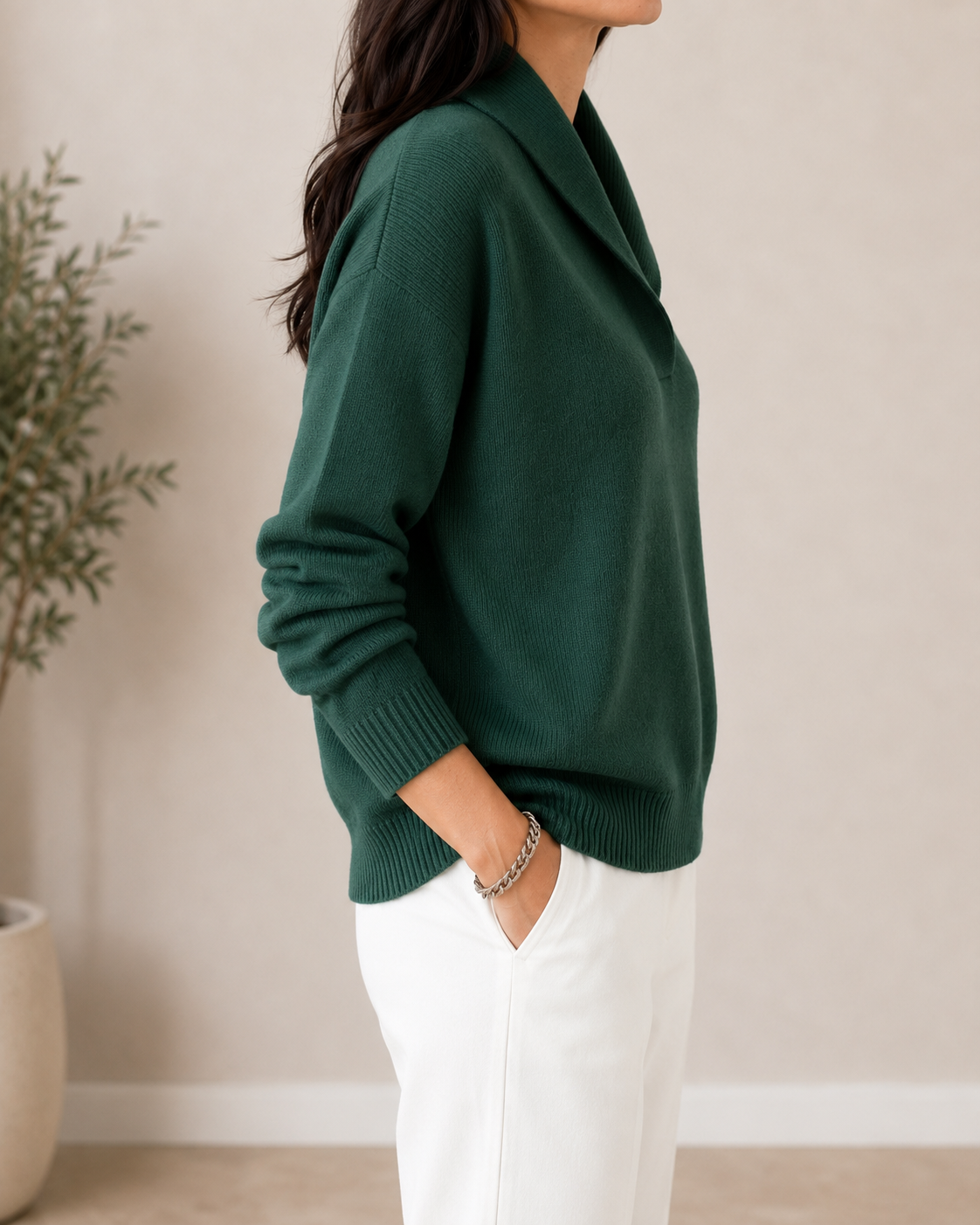 Amy™ Cozy Collar Jumper