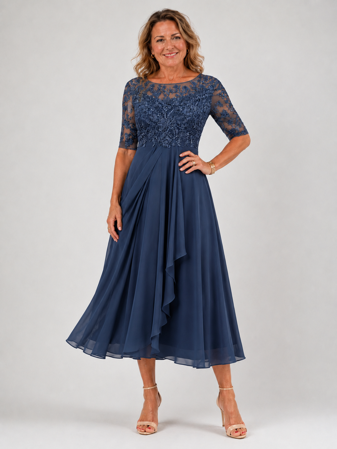 Elegant Pattern Maxi Dress