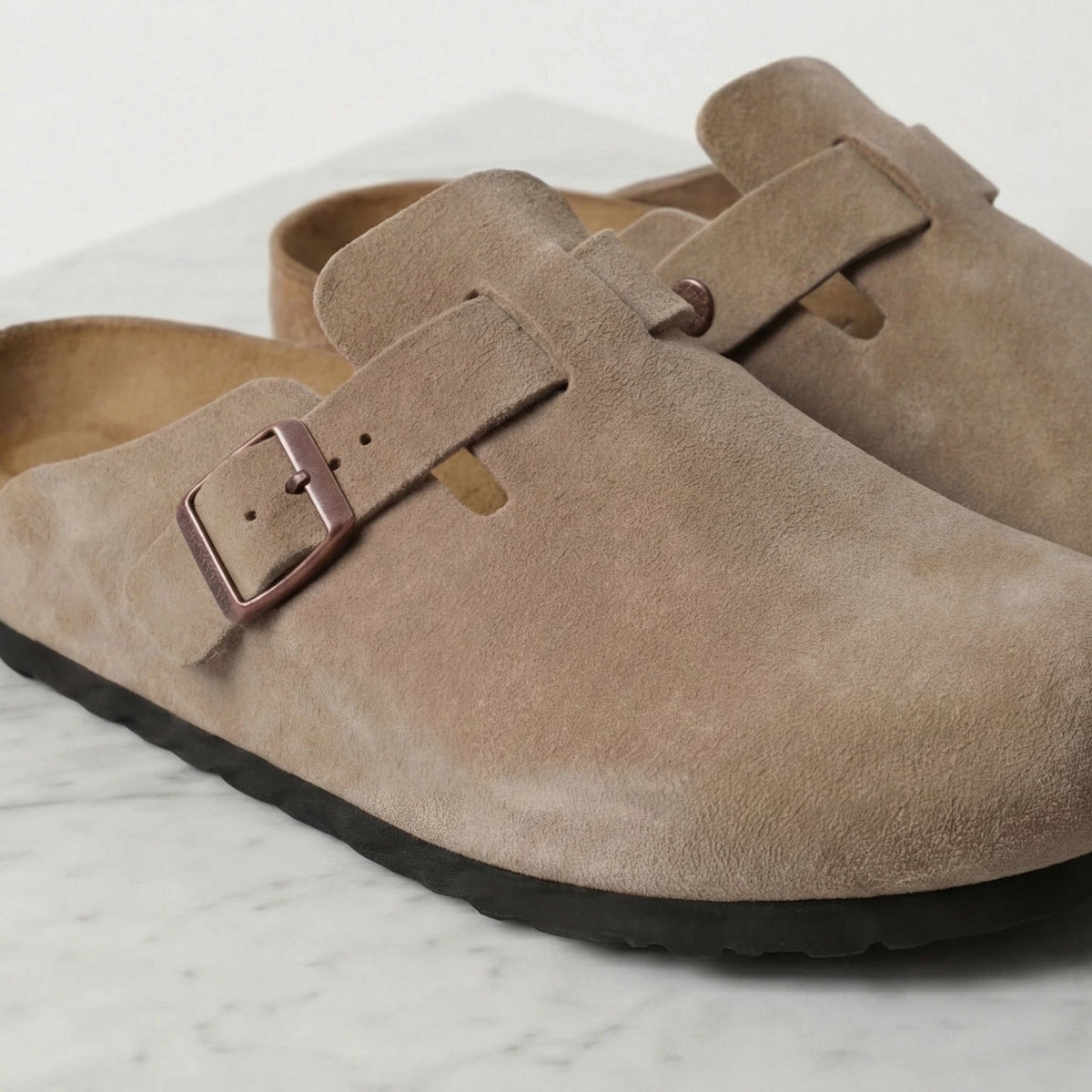 Suede Clogs