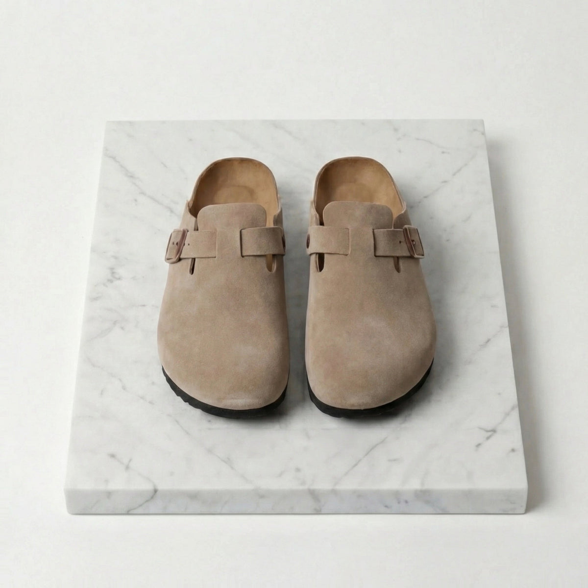 Suede Clogs