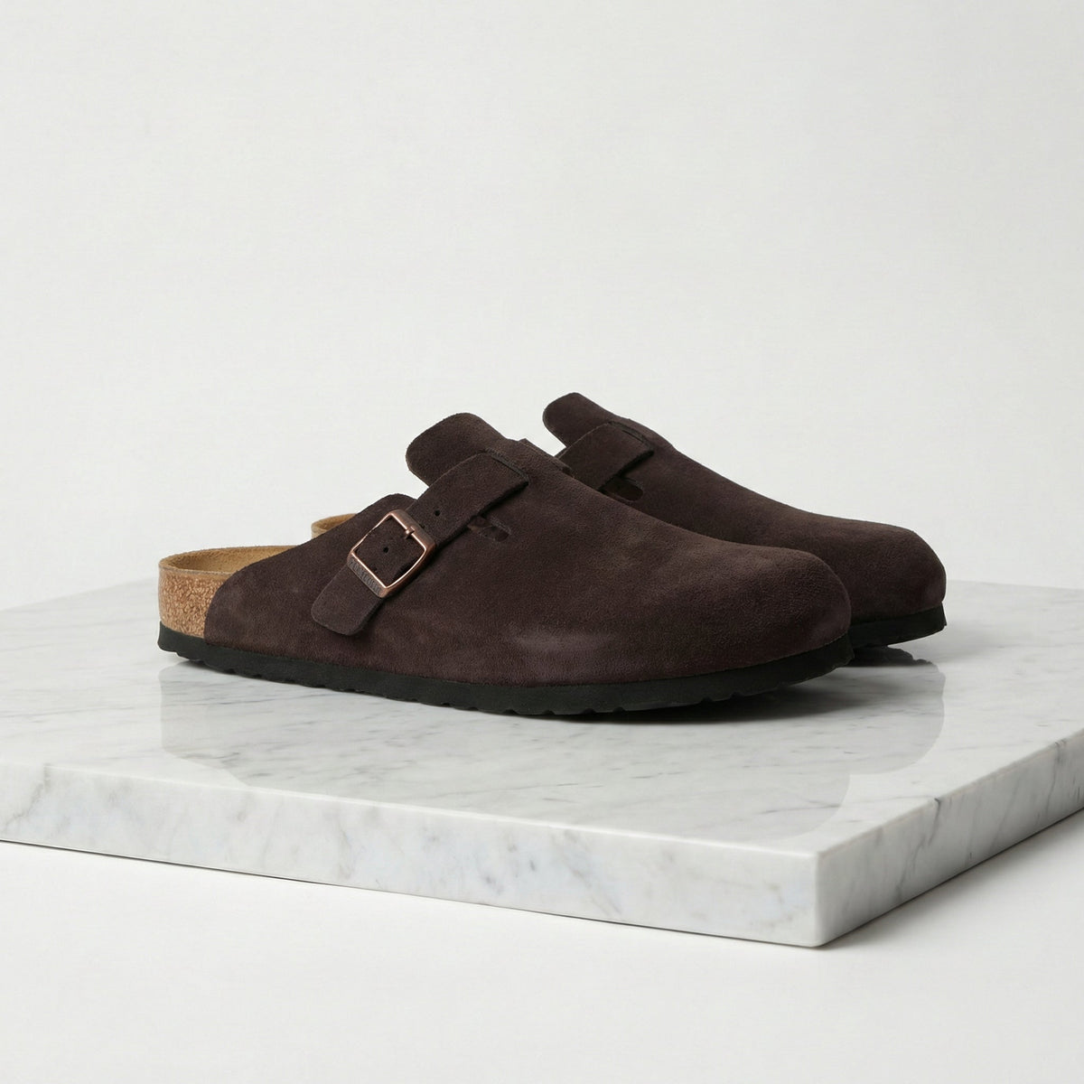 Suede Clogs