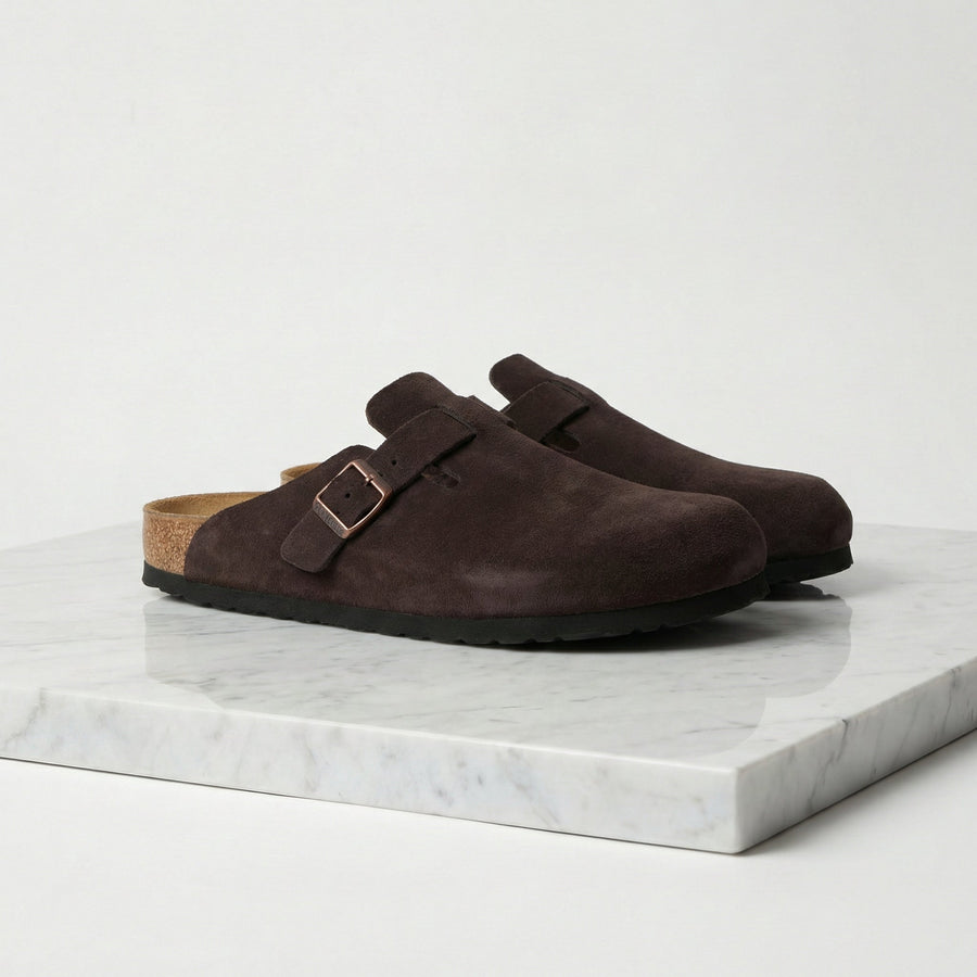 Suede Clogs